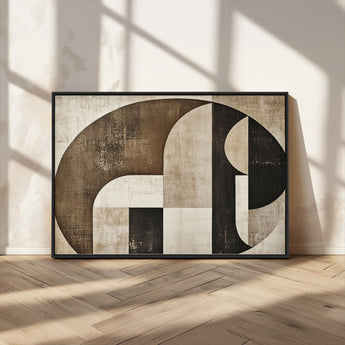 44796-MGV-CV-36X24-Wabi Sabi Wall Art Canvas Print, Framed Geometric Minimalist Art Picture Print, Modern Abstract Perfect Modern Abstract Decor