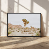 67109959-MGV-CV-36X24-Joshua Tree Wall Art Canvas Print, Framed Neutral Desert Art Picture Print, Earthy Landscape Perfect Neutral Boho Decor Artwork