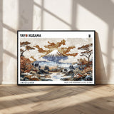 80111817-MGV-CV-36X24-Japanese Landscape Wall Art – Mount Fuji Autumn Canvas Print, Asian Inspired Nature Decor for Living Room, Bedroom, Office or
