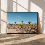 35156165-MGV-CV-36X24-Joshua Tree Wall Art Canvas Print, Framed Desert Landscape Art Picture Print, Warm Earth Tones Perfect Southwestern Minimalist