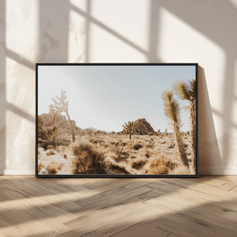 62783269-MGV-FC-36X24_Black-Joshua Tree Wall Art – Desert Landscape Photography Canvas Print, Southwest Nature Artwork Rustic Home Decor for Living Room,