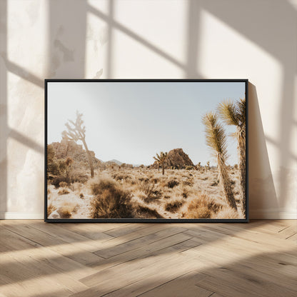 62783269-MGV-FC-36X24_Black-Joshua Tree Wall Art – Desert Landscape Photography Canvas Print, Southwest Nature Artwork Rustic Home Decor for Living Room,