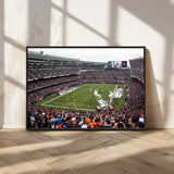 18347149-MGV-FC-36X24_Black-Soldier Field Wall Art – Chicago Bears Football Stadium Canvas Print, Game Day Sports Decor for Man Cave, Bar, Office, or Living