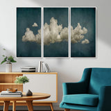 18162-MGV-CV-36X24-Ethereal Cloud Wall Art – Panoramic Sky Canvas Print, Dreamy Atmospheric Decor for Bedroom, Living Room or Office