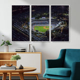 16515-MGV-CV-36X24-Dodgers Stadium Wall Art Canvas Print, Framed Baseball Stadium Art Picture Print, Dodgers Field Perfect Sport Room Decor Artwork