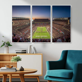 17421-MGV-CV-36X24-Kyle Field Wall Art Canvas Print, Framed Texas Stadium Art Picture Print, Kyle Field Stadium Perfect Sport Room Decor Artwork