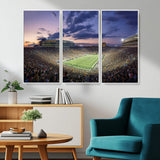 50825-MGV-CV-36X24-Notre Dame Stadium Wall Art Canvas Print, Framed Indiana Stadium Art Picture Print, Football Stadium Perfect Sports Room Decor