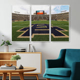 52835-MGV-CV-36X24-Notre Dame Stadium Wall Art Canvas Print, Framed Indiana Stadium Art Picture Print, Notre Dame Field Perfect Sport Room Decor