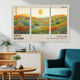 33864-MGV-CV-36X24-Pointillism Yayoi Wall Art Canvas Print, Framed Yayoi Kusama Art Picture Print, Yayoi Kusama Dot Perfect Abstract Nature Decor