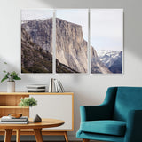 74506434-MGV-CV-36X24-El Capitan Wall Art Canvas Print, Framed Yosemite Cliff Art Picture Print, Sierra Nevada Perfect Sierra Minimalism Decor Artwork