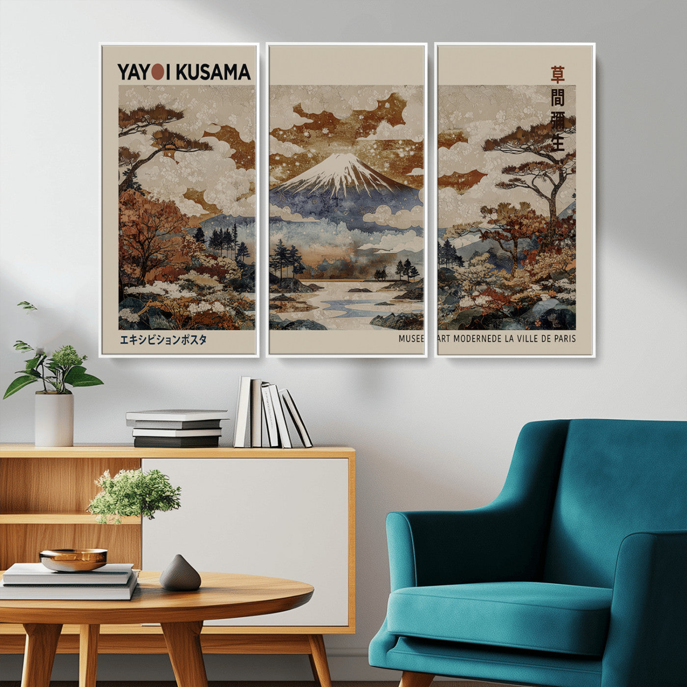 11778299-MGV-CV-36X24-Japanese Landscape Wall Art – Mount Fuji Canvas Print, Asian Inspired Nature Decor for Living Room, Bedroom, Office or Studio