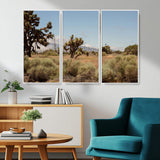 16114018-MGV-CV-36X24-Joshua Tree Wall Art Canvas Print, Framed Desert Landscape Art Picture Print, Mountain Horizon Perfect Southwestern Boho Decor