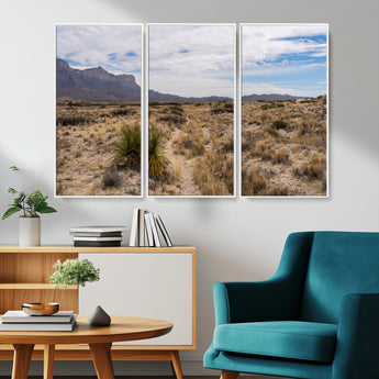 21606563-MGV-CV-36X24-Desert Mountain Wall Art – Southwest Landscape Photography Canvas Print, Rustic Nature Artwork Scenic Western Decor for Living