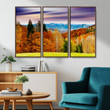 58007-MGV-CV-36X24-Autumn Mountain Landscape Wall Art – Stunning Fall Forest Canvas Print, Cozy Nature Decor for Home or Office