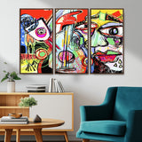 37796-MGV-CV-36X24-Picasso Style Wall Art Canvas Print, Framed Picasso Art Picture Print, Picasso Cubism Perfect Modern Abstract Decor Artwork