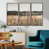 46308-MGV-CV-36X24-Wildflower Field Wall Art – Rustic Meadow Landscape Canvas Print, Country Nature Decor for Living Room, Bedroom or Farmhouse