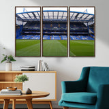 59508-MGV-CV-36X24-Chelsea Stadium Wall Art – Stamford Bridge Football Arena Canvas Print, Iconic Soccer Artwork for Living Room, Office, Game Room