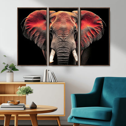 54719-MGV-CV-36X24-Elephant Wall Art – Majestic African Elephant Canvas Print, Wildlife Safari Animal Decor for Living Room, Bedroom, Office or Man