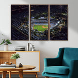 16515-MGV-CV-36X24-Dodgers Stadium Wall Art Canvas Print, Framed Baseball Stadium Art Picture Print, Dodgers Field Perfect Sport Room Decor Artwork