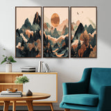 46509506-MGV-CV-36X24-Mountain Wall Art – Sunset Canvas Print, Nature Inspired Artwork, Scenic Wall Decor for Living Room, Bedroom, Office