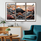 63125329-MGV-CV-36X24-Japanese Mt Fuji Wall Art – Surreal Ukiyo e Style Cherry Blossom Poster, Swirling Cloud Landscape Print, Modern Oriental Asian