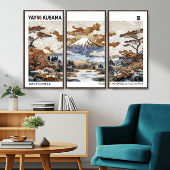 80111817-MGV-CV-36X24-Japanese Landscape Wall Art – Mount Fuji Autumn Canvas Print, Asian Inspired Nature Decor for Living Room, Bedroom, Office or