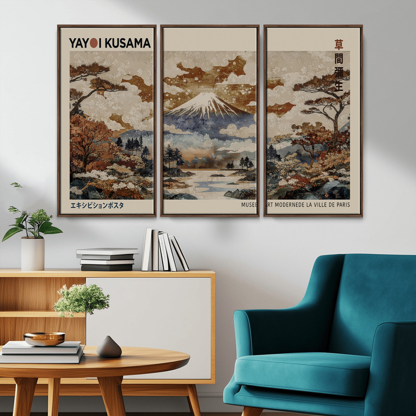 11778299-MGV-CV-36X24-Japanese Landscape Wall Art – Mount Fuji Canvas Print, Asian Inspired Nature Decor for Living Room, Bedroom, Office or Studio