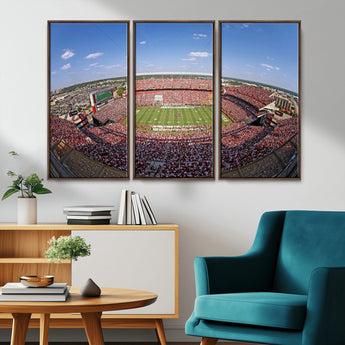 29492070-MGV-CV-36X24-William Brice Stadium Canvas Wall Art – Football Game, Stadium Crowd, Fans, Energy, Team Spirit, Daytime Outdoor Event Print for