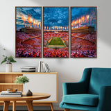 94266219-MGV-CV-36X24-Neyland Stadium Wall Art – Tennessee Volunteers Checkerboard Game Day Canvas Print, College Football Fireworks Decor for Man Cave