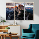 31332-MGV-CV-36X24-Mountain Landscape Wall Art – Majestic Sunset Rock Formation Canvas Print, Nature Scenic Decor for Living Room, Office, Cabin or