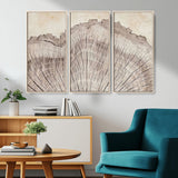 67528-MGV-CV-36X24-Wood Ring Wall Art Canvas Print, Framed Tree Ring Art Picture Print, Rustic Tree Ring Perfect Neutral Boho Decor Artwork