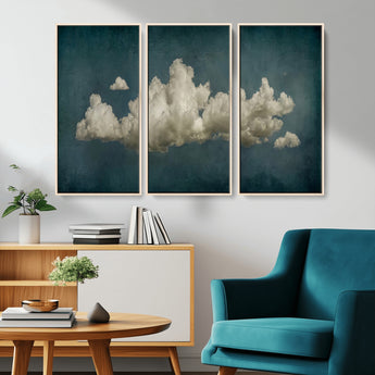 18162-MGV-CV-36X24-Ethereal Cloud Wall Art – Panoramic Sky Canvas Print, Dreamy Atmospheric Decor for Bedroom, Living Room or Office