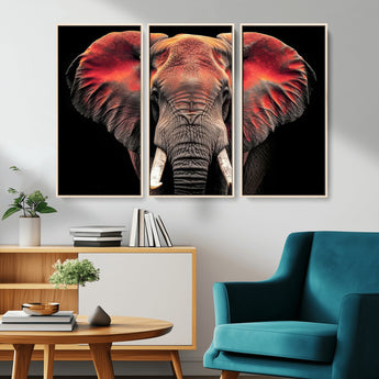 54719-MGV-CV-36X24-Elephant Wall Art – Majestic African Elephant Canvas Print, Wildlife Safari Animal Decor for Living Room, Bedroom, Office or Man
