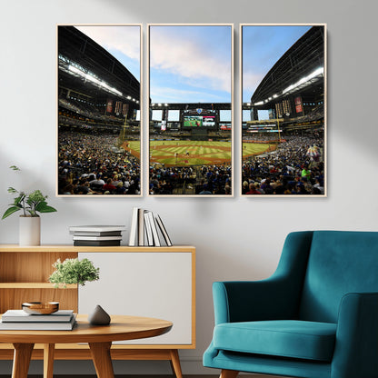 92672-MGV-CV-36X24-Chase Field Stadium Wall Art Canvas Print, Framed Arizona Stadium Art Picture Print, Chase Stadium Perfect Sports Room Decor
