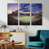 50825-MGV-CV-36X24-Notre Dame Stadium Wall Art Canvas Print, Framed Indiana Stadium Art Picture Print, Football Stadium Perfect Sports Room Decor
