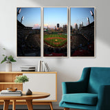 67670-MGV-CV-36X24-PNC Park Stadium Wall Art Canvas Print, Framed Pittsburgh Pirates Stadium Art Picture Print, PNC Park Field Perfect Sport Room
