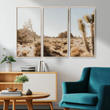62783269-MGV-CV-36X24-Joshua Tree Wall Art – Desert Landscape Photography Canvas Print, Southwest Nature Artwork Rustic Home Decor for Living Room,