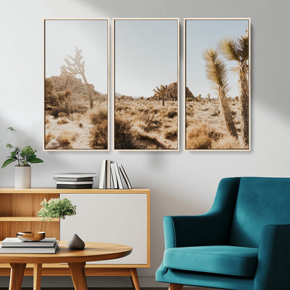 62783269-MGV-CV-36X24-Joshua Tree Wall Art – Desert Landscape Photography Canvas Print, Southwest Nature Artwork Rustic Home Decor for Living Room,