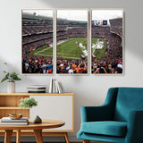 18347149-MGV-CV-36X24-Soldier Field Wall Art – Chicago Bears Football Stadium Canvas Print, Game Day Sports Decor for Man Cave, Bar, Office, or Living