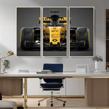 62882-MGV-CV-36X24-Renault F1 Racing Car Print - High-Performance Formula 1 Motorsport Wall Art, Perfect Gift for Racing Fans and Car Enthusiasts