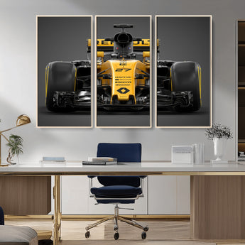 62882-MGV-CV-36X24-Renault F1 Racing Car Print - High-Performance Formula 1 Motorsport Wall Art, Perfect Gift for Racing Fans and Car Enthusiasts