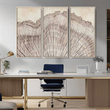 67528-MGV-CV-36X24-Wood Ring Wall Art Canvas Print, Framed Tree Ring Art Picture Print, Rustic Tree Ring Perfect Neutral Boho Decor Artwork