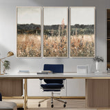 46308-MGV-CV-36X24-Wildflower Field Wall Art – Rustic Meadow Landscape Canvas Print, Country Nature Decor for Living Room, Bedroom or Farmhouse