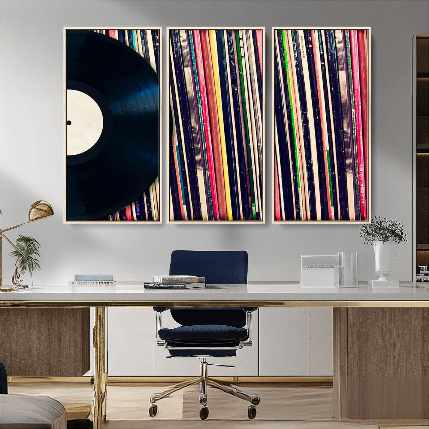 45029-MGV-CV-36X24-Misty Pine Forest Wall Art – Black and White Landscape Canvas Print, Foggy Trees Nature Photography, Modern Minimalist Decor for