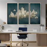 18162-MGV-CV-36X24-Ethereal Cloud Wall Art – Panoramic Sky Canvas Print, Dreamy Atmospheric Decor for Bedroom, Living Room or Office