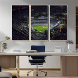 16515-MGV-CV-36X24-Dodgers Stadium Wall Art Canvas Print, Framed Baseball Stadium Art Picture Print, Dodgers Field Perfect Sport Room Decor Artwork