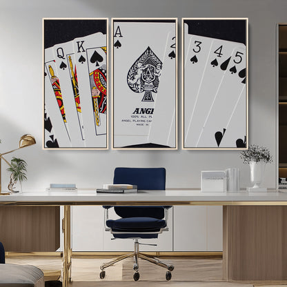 56787-MGV-CV-36X24-Playing Cards – Classic Poker Deck with Spades, Standard Size Durable Casino Quality Card Set for Magic Tricks, Blackjack, Bridge,