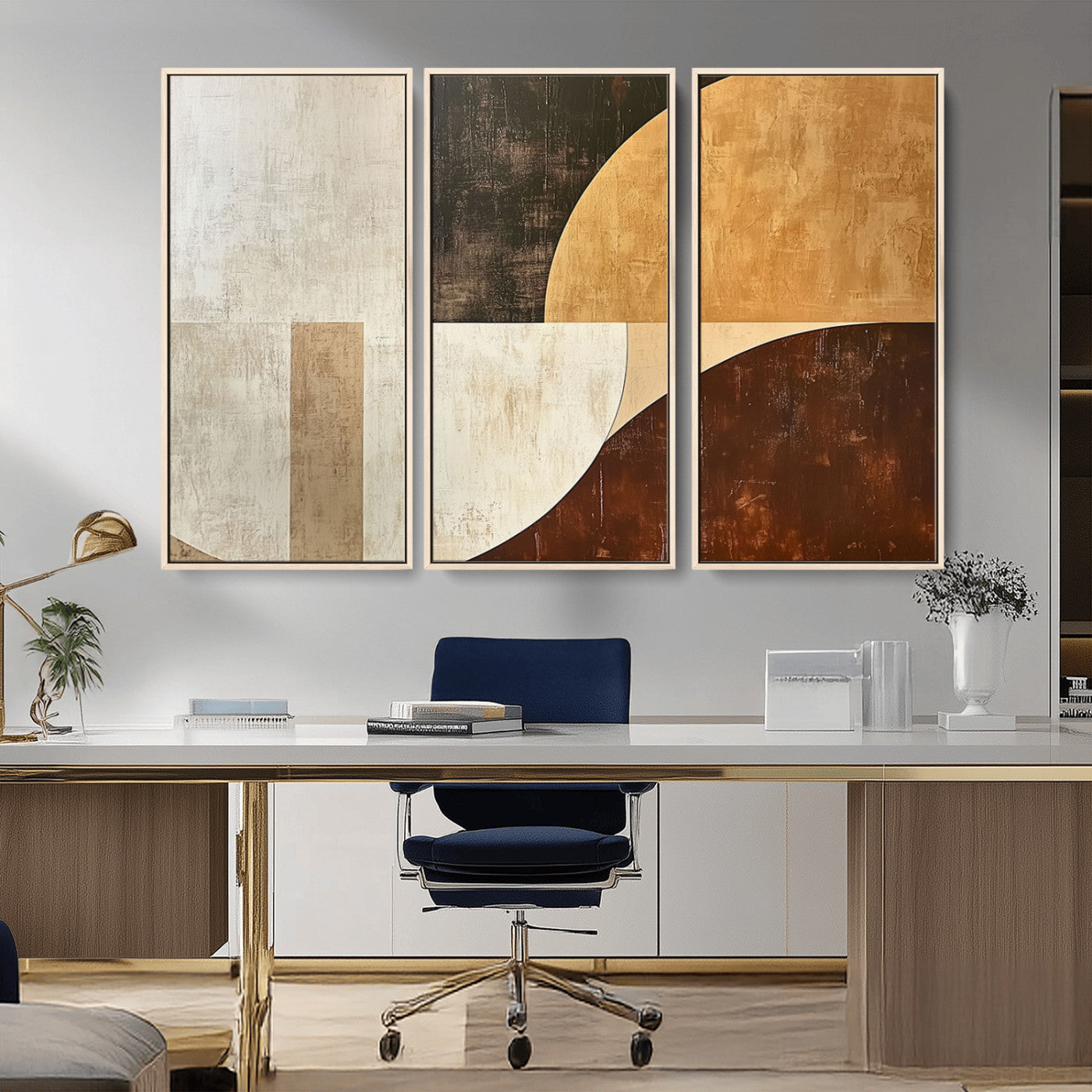 15030-MGV-CV-36X24-Wabi Sabi Wall Art Canvas Print, Framed Modern Abstract Art Picture Print, Minimalist Zen Perfect Minimalist Modern Decor Artwork