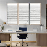 66534476-MGV-CV-36X24-Lone Surfer Wall Art Canvas Print, Framed Ocean Waves Art Picture Print, Minimal Sea Perfect Minimal Coastal Decor Artwork