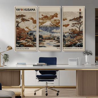 11778299-MGV-CV-36X24-Japanese Landscape Wall Art – Mount Fuji Canvas Print, Asian Inspired Nature Decor for Living Room, Bedroom, Office or Studio